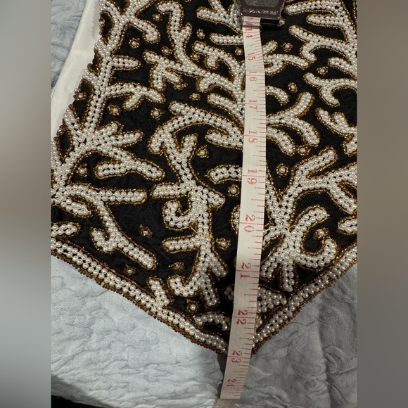 Laurence Kazar Pearl Beaded Top/Vest - Picture 6 of 6